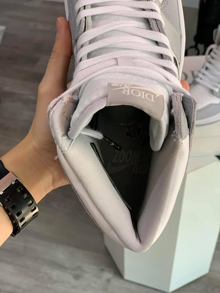 Giày Dior x Nike Air Jordan 1 High Like Auth  Xám Sneaker  Giày Sneaker Rep  11