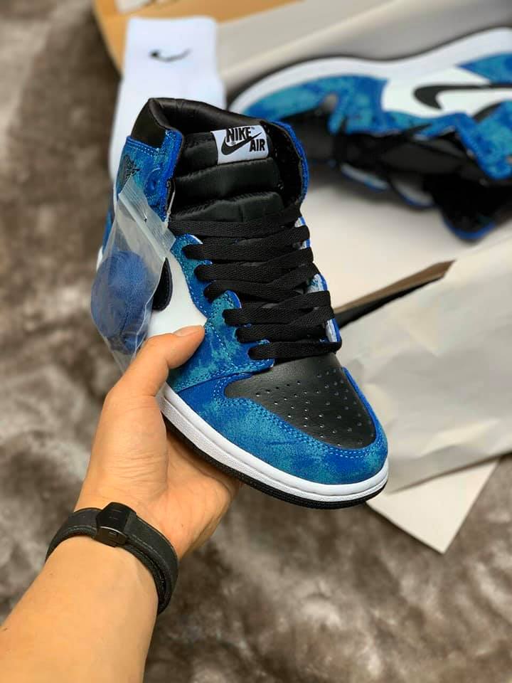 Giày Nike Jordan cổ cao rep 1:1 loang - sneakers da rep 11 - Góc Của Nhỏ